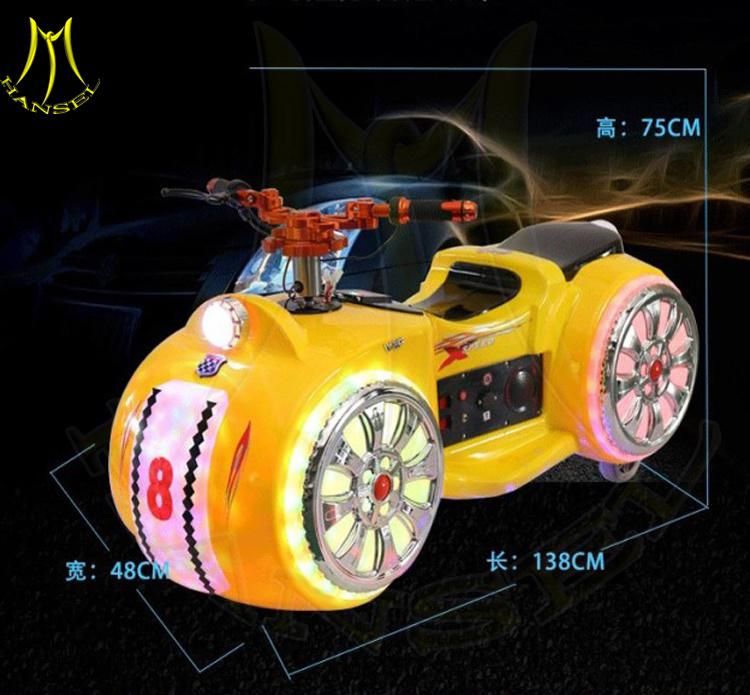 Hansel Shopping Mall Battery Power Amusement Motorcycle for Sale