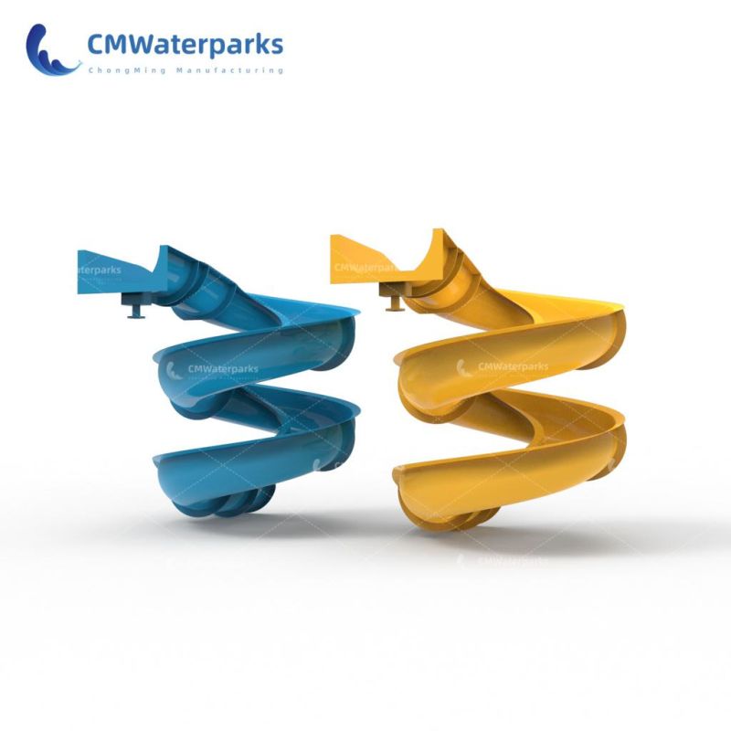 2022 New Design Fiberglass Water Park Slide Swimming Pool Slides