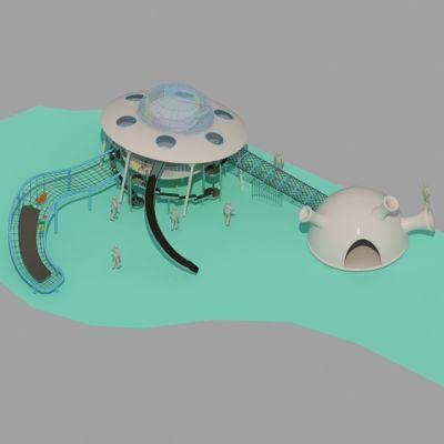 Kids Custom Stainless Steel Slide Outdoor Playground Equipment New Design