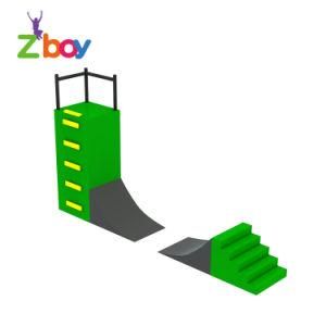 Hot Sales Colorful Kids Ninja Warrior Obstacle Course for Kids Warped Wall