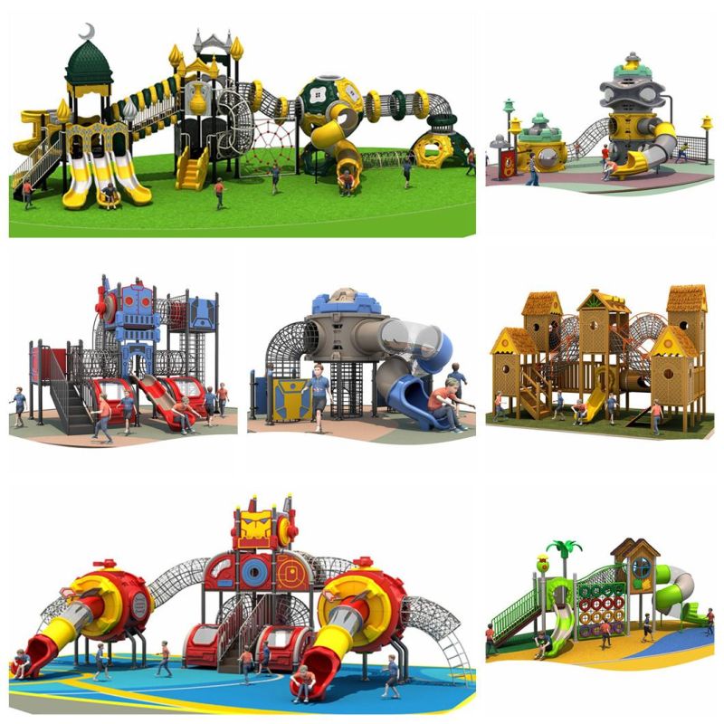 Customized Children′ S Community Outdoor Playground Slide Park Climbing Equipment Ym118