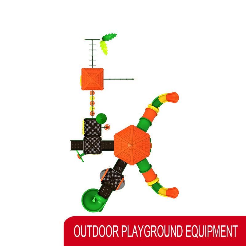 Factory Price Colorful Plastic Slide Equipment Outdoor Playground for Amusement Park