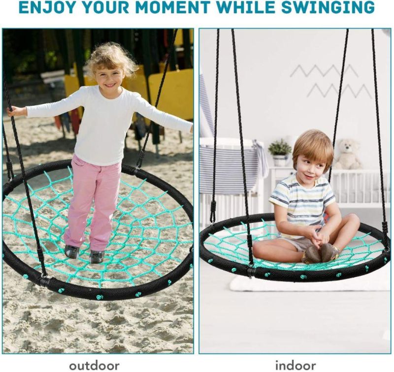 700lbs Heavy Weight Handwoven Playground Equipment PE Rope Swing Set