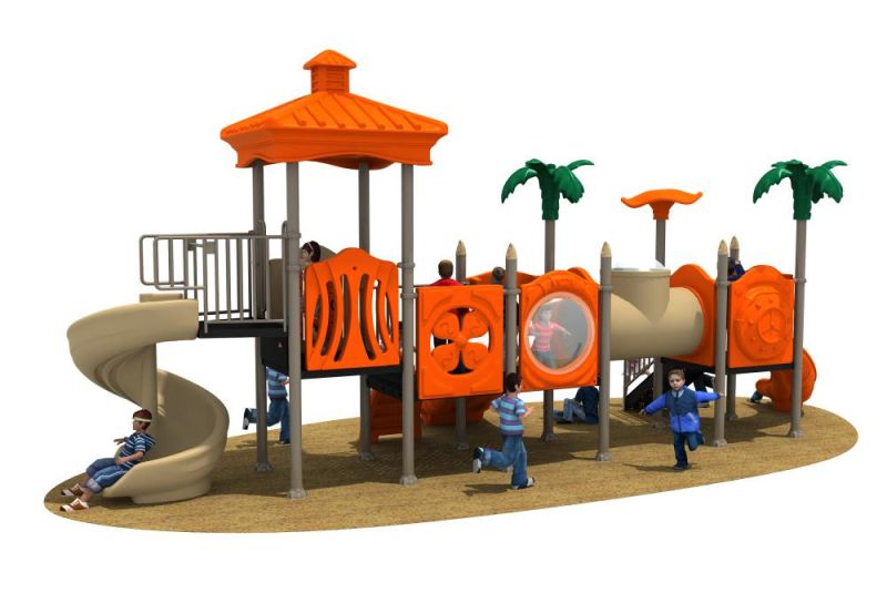 New Design Outdoor Plastic Multifunction Children Slides Playground
