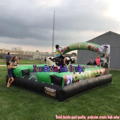 Professional Desert Design Entertainment Adult Wholesale Crazy Bull Bucking Bulls Machine Game Inflatable Mechanical Rodeo Bull Riding