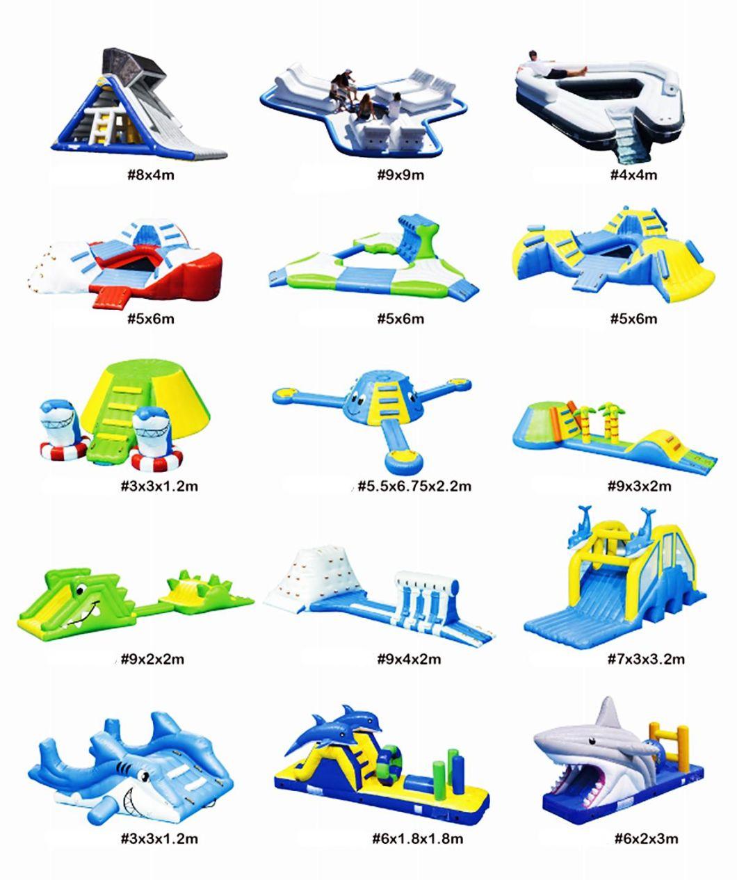Best Selling Summer Water Floating Toy Inflatable Water Park Inflatable Climbing Iceberg Tower Inflatable Water Slide