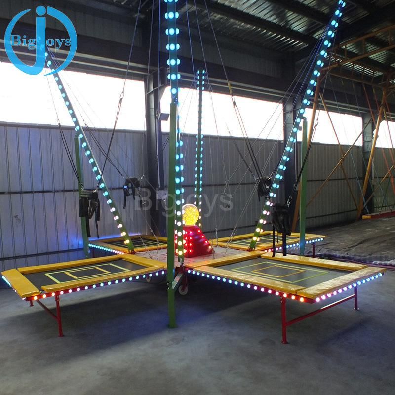 4 in 1 Shining Bungee Trampoline for Kids and Adults