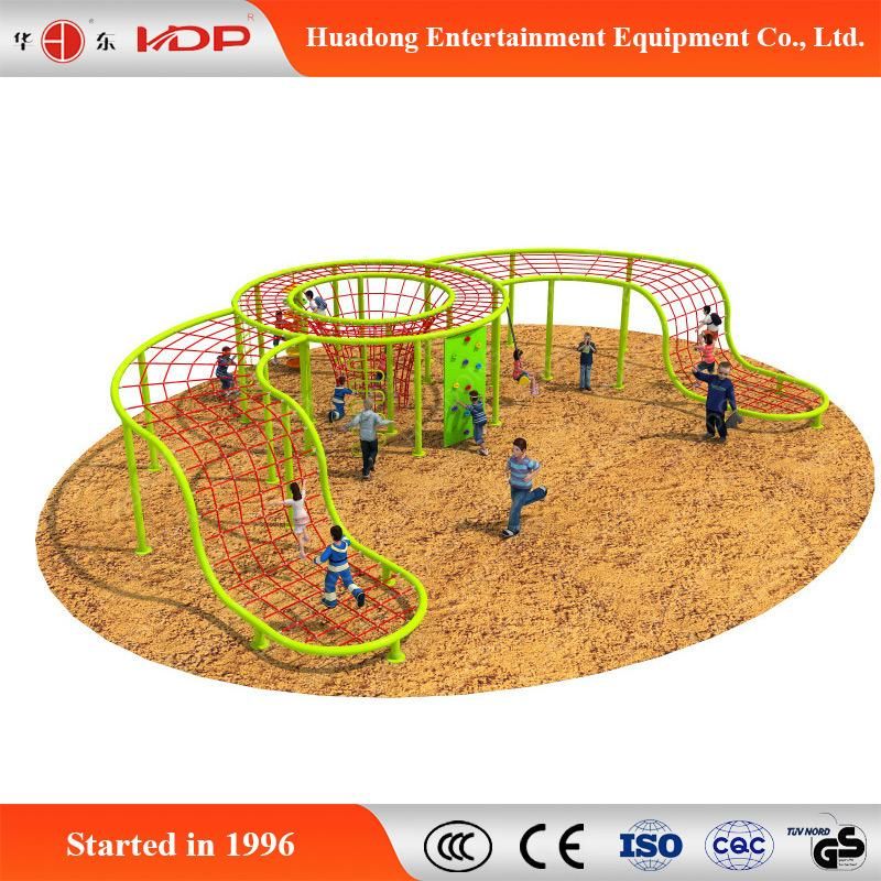 Safe Amusement Park Outdoor Fitness Kids Rainbow Climbing Net