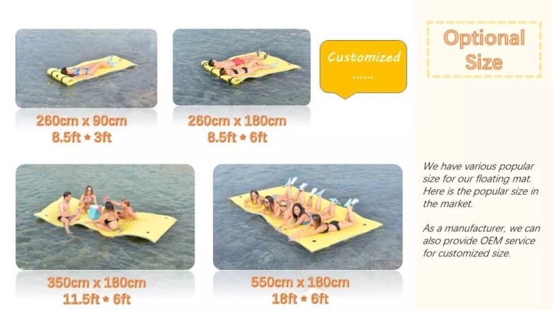 Beach Game Toys Water Park Equipment Water Mat Floats Island Deluxe Big Size