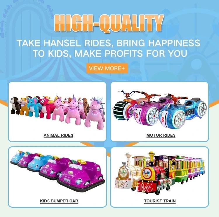 Hansel Indoor Mall Kids Mini Moto Rides Electric Train Kids Amusement Rides