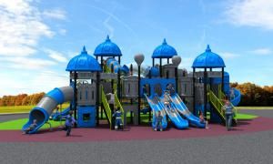 2019 New Mould Factory Kids Exercise Outdoor/Indoor Playground Slide Equipment Amusement Park European and Korea Castle (HD-HOH005-19058)