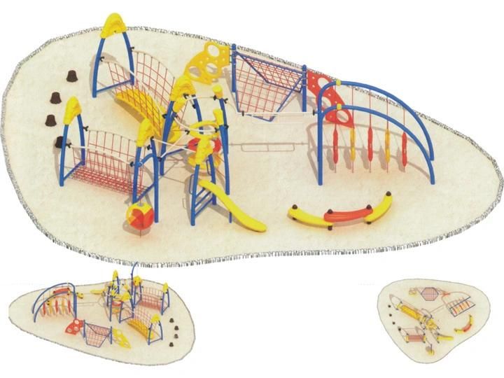 Large Size Kids Outside Steel Climbing Playground