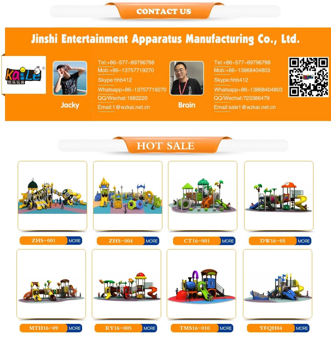 Amusement Park Fiberglass Kids Outdoor Indoor Playground Climbing with Swing Slide