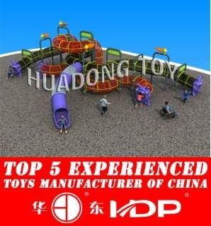 Outdoor Indoor Play Set for Kids Slide Climbing Net Tunnel