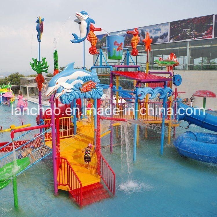 Outdoor Playground Amusement Park Water House Slide