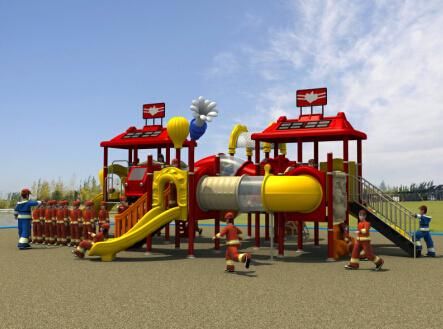 HD2013 Outdoor Fire Man Collection Kids Park Playground Slide (HD13-011A)