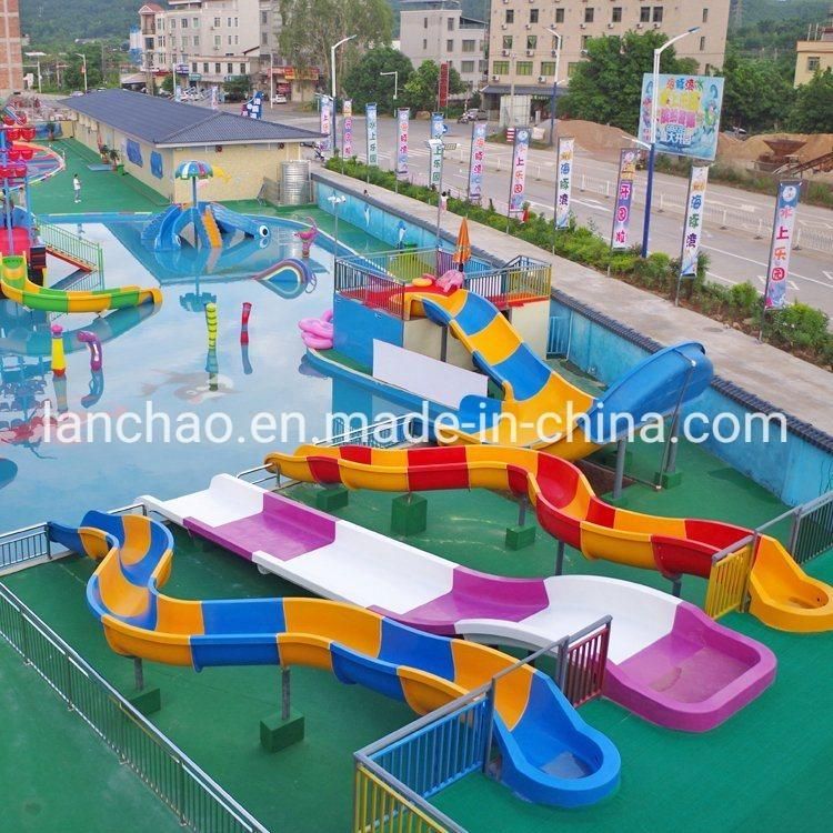 Family Fiberglass (FRP) Water Slide for Children Park Playground