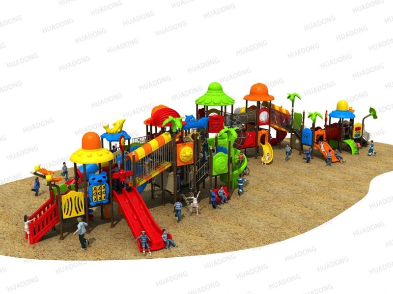 Animal Paradise Series Outdoor Playground Plastic Slide Kids Play Equipment