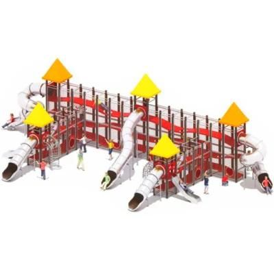 Outdoor Park Scenic Children&prime;s Playground Equipment Stainless Steel Slide 24G