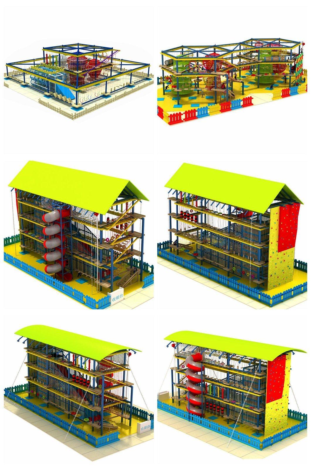 Children′s Playground Expansion Adventure Equipment Outdoor Rope Net Climbing Equipment