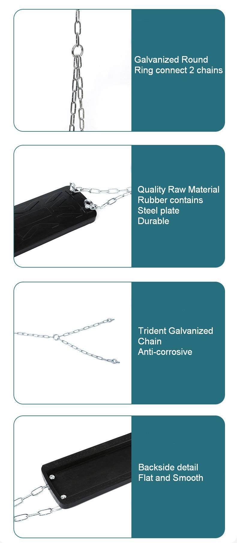 Outdoor Children Rubber Swing with Chain
