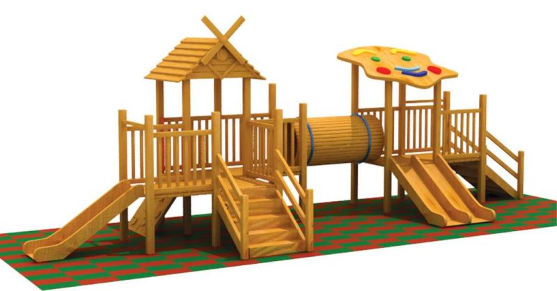 Wooden Sea Pirate Boat Water Park Outdoor Playground Equipment for Sale