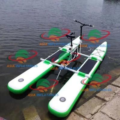 Factory High Quality Water Sport Games Inflatable Sea Pedal Bicycle Boat Single Person Floating Water Bike