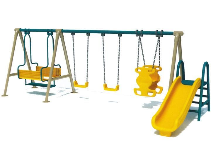 Outdoor Metal Swing Set for Kids