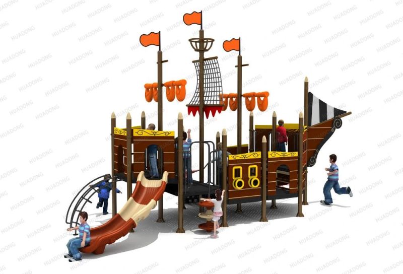 PE Plate Series Kids Outdoor Slide Playground Equipment