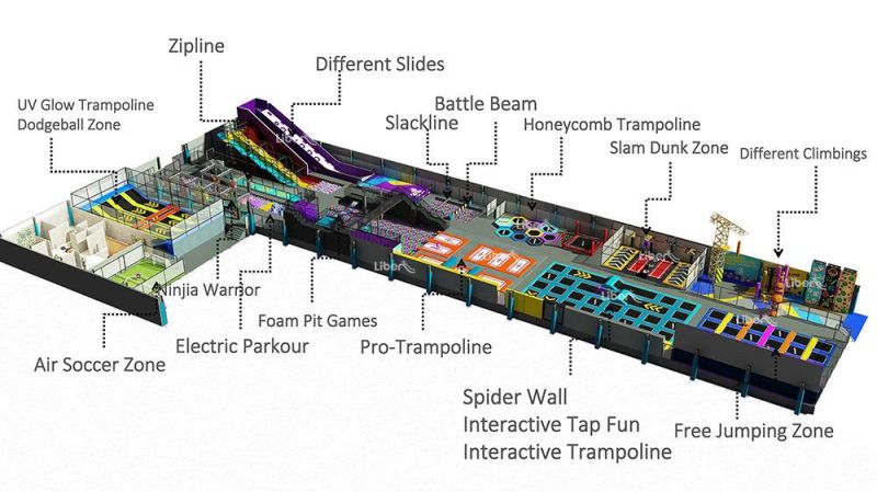 New Design Multi-Function Trampoline Park
