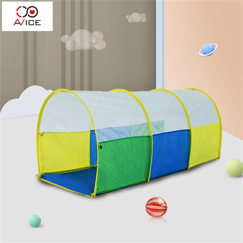 Green Color Children Tunnel Play Game Tent with Friends