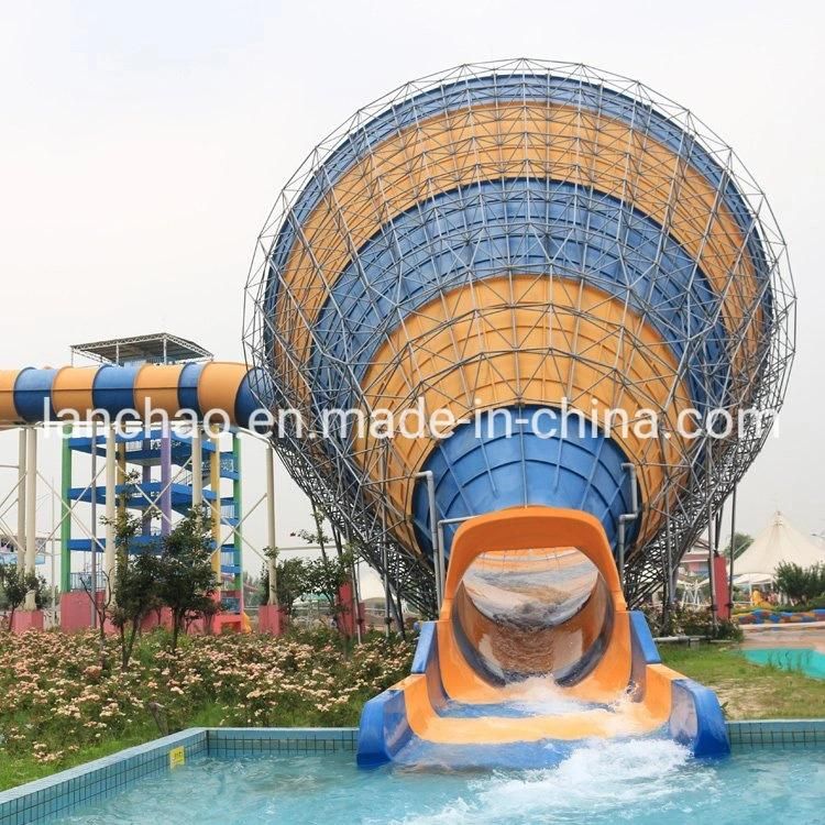 Large Water Amusement Park Rides Fiberglass Tornado Water Slide