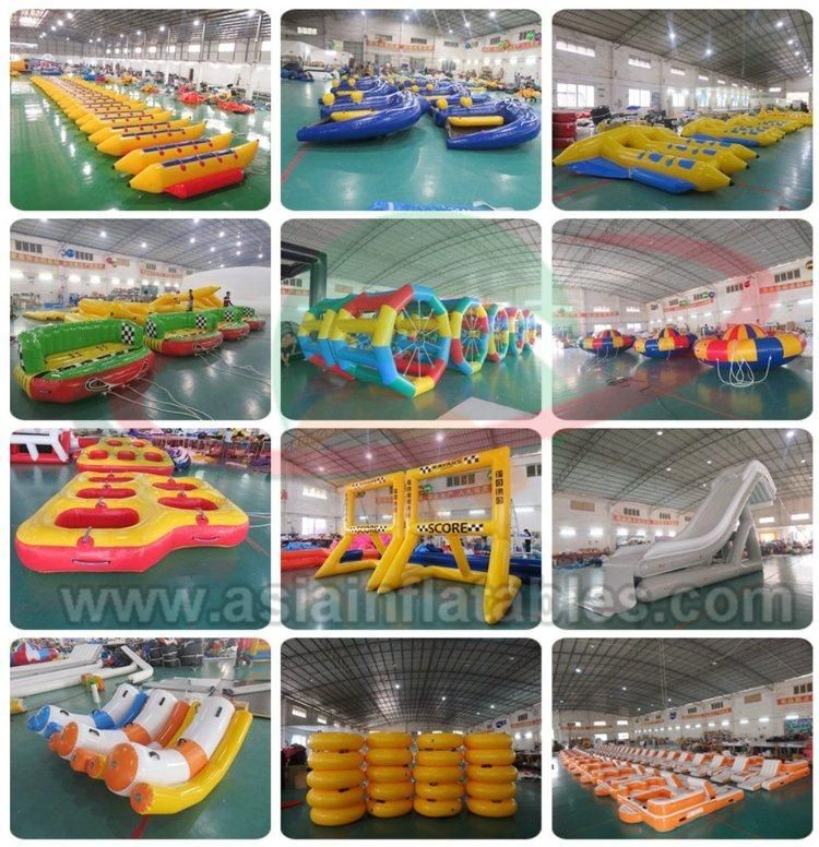 Custom PVC Inflatable Flying Towable Tube 2 Person Water Ski Boat Water Sport