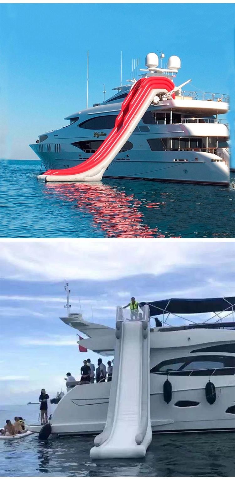 Outdoor Inflatable Floating Water Slide for Yacht