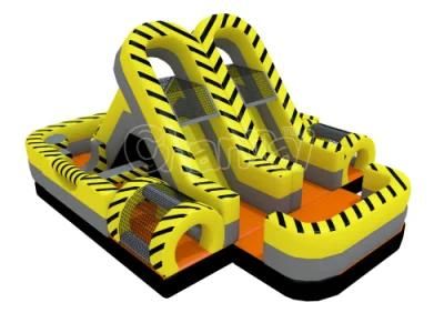 Toxic Zone Turbo Rush Inflatable Obstacle Course for Kids Chob1154