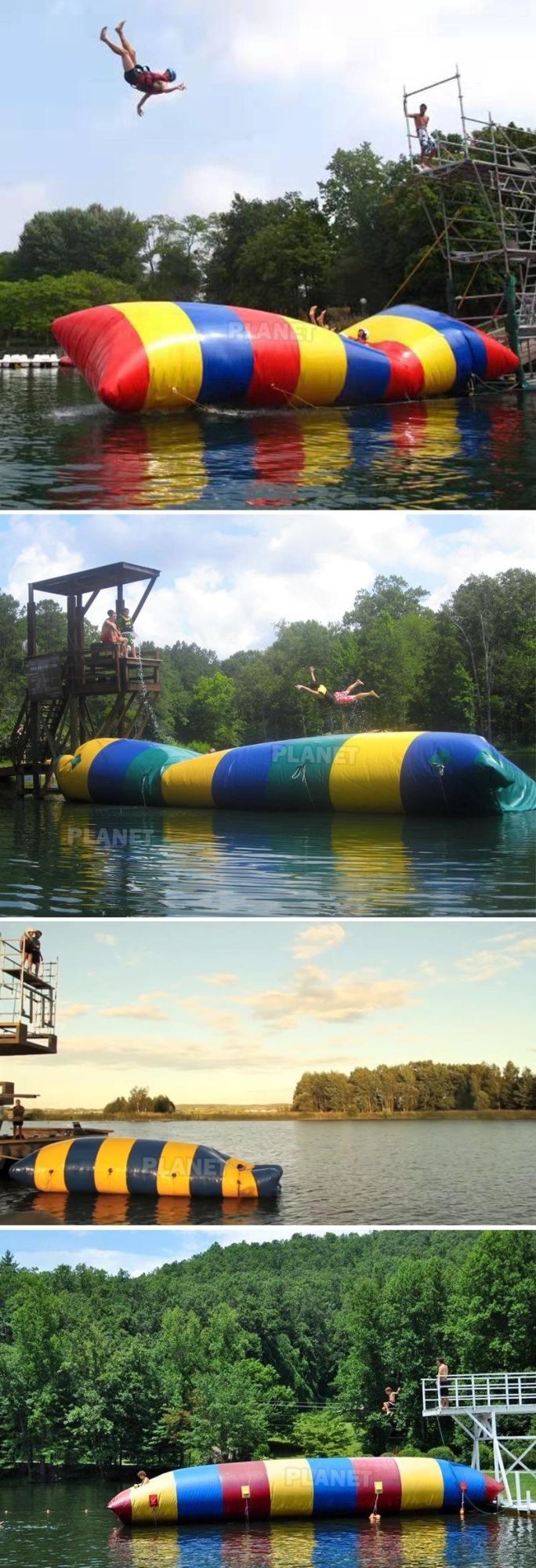Commercial Hot Sale Rainbow Air Sealed Inflatable Water Blob for Sale