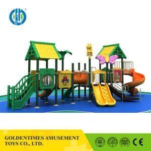 Children Outdoor Gymnastic Equipment Plastic Slides Outdoor Playground