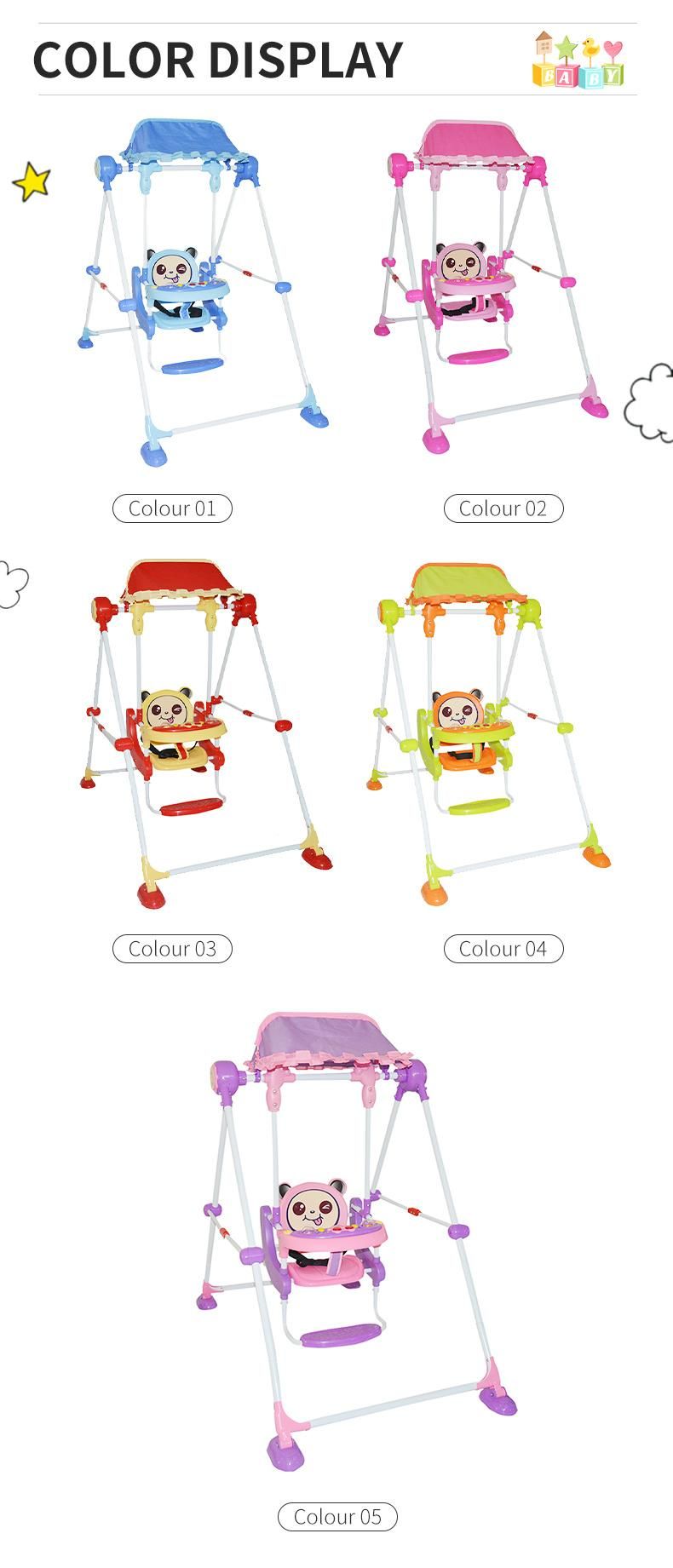 Blm 2021 New Children′s Swing Wholesale Manufacturers for Straight Folding Children′s Swing with Music Box