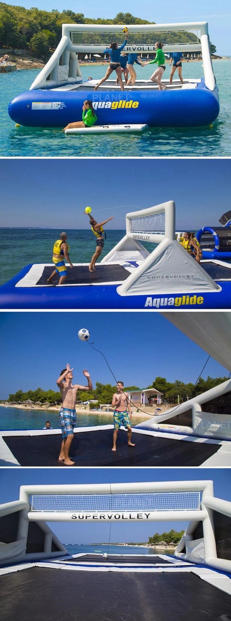 Outdoor Inflatable Water Volleyball Field for Sale
