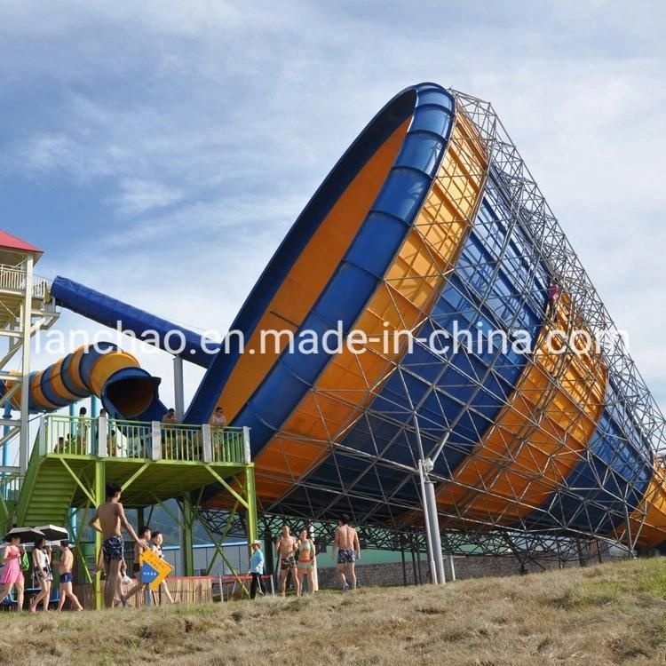 Large Water Amusement Park Rides Fiberglass Tornado Water Slide
