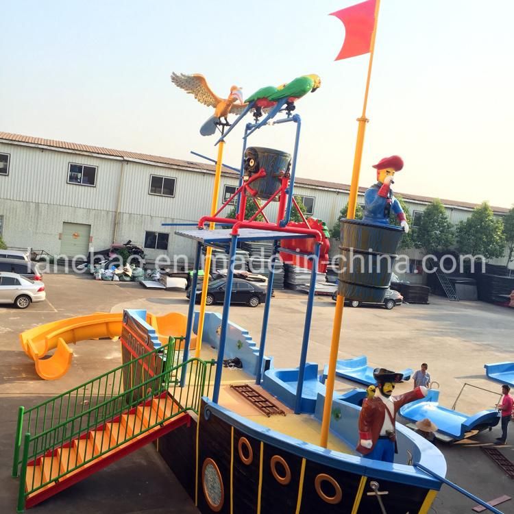 Fiberglass Slide Water Park Amusement Ride Pirate Boat
