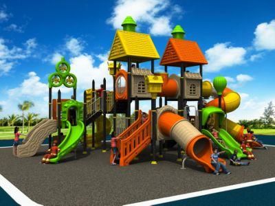Professional Fashionable Children Outdoor Playground Equipment Villa Town Colorful Plastic Without Fading