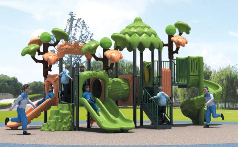Plastic Slide Outdoor Preschool Adventure Playground Equipment for Children (TY-70593)