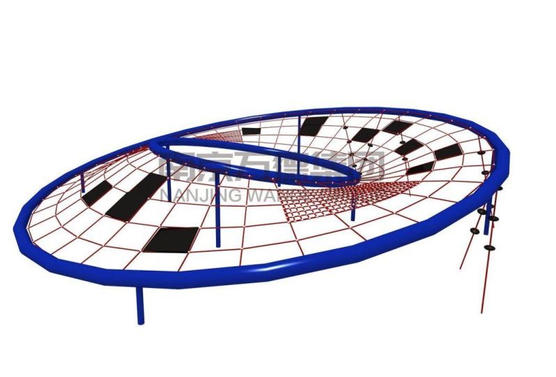Kids Amusement Park Outdoor Playground Equipment Climbing Rope Nets