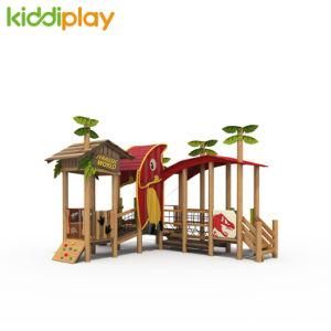 Commercial High Quality Kids Outdoor Wooden Playground Play House