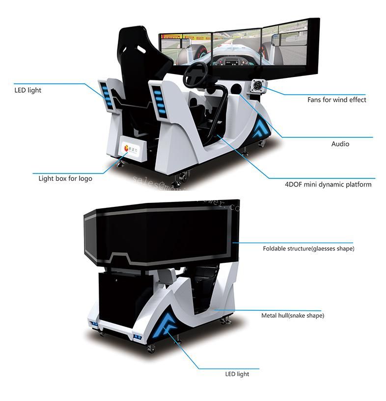 New Design Vr Robot Platform F1 Car Racing Driving Simulator