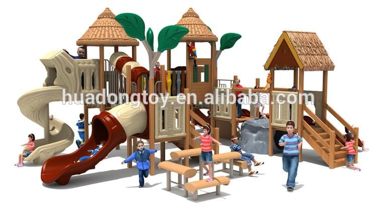 wooden outdoor playground