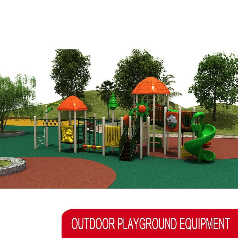 Factory Price Colorful Plastic Slide Equipment Outdoor Playground for Amusement Park