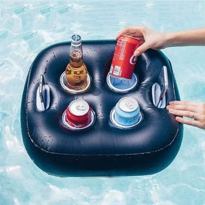 Fold Aerated Floating Cup Tray Multi-Function Aerated Tray Inflatable Water Tray