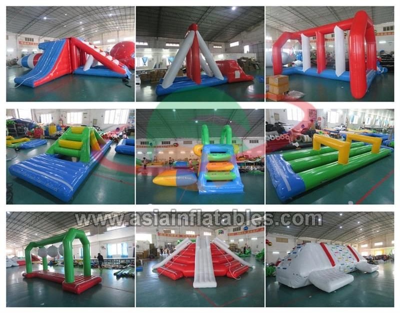 Floating Inflatable Water Park Slide Water Trampoline Slide